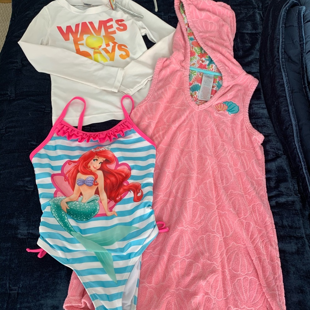 Swimsuit and coverup disney little mermaid